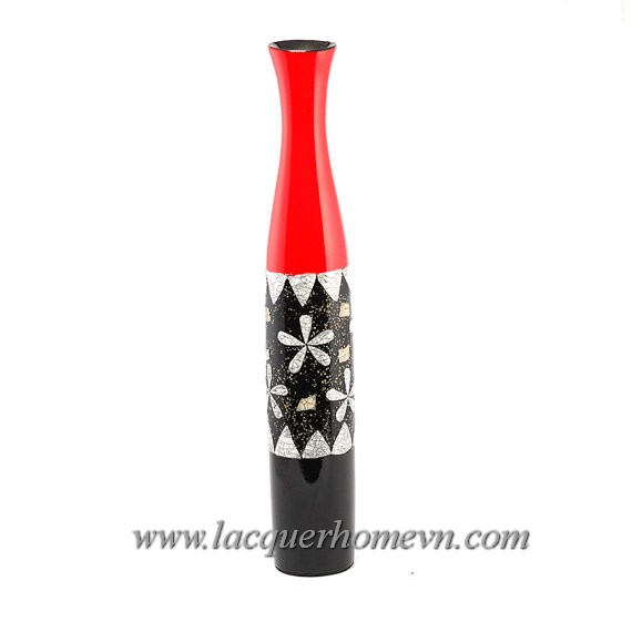 HT6017-wood-lacquer-eggshell-table-vase
